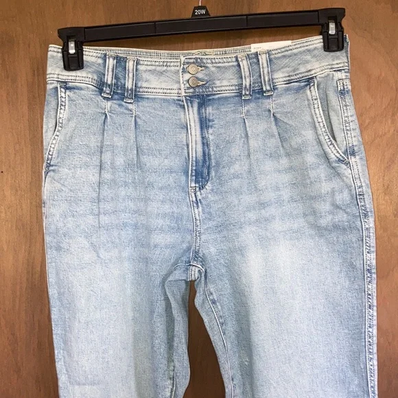 Sonoma jean pleated front relaxed high rise straight leg jean retro 12 16 18 - Picture 16 of 17